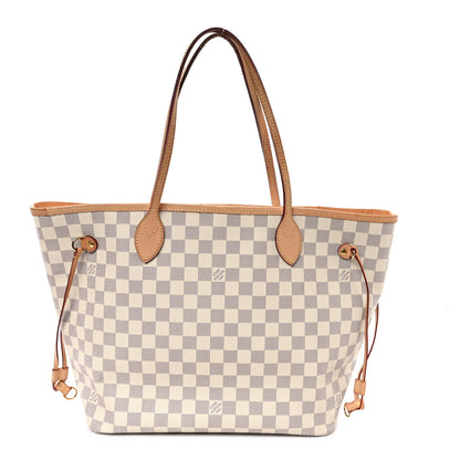 Louis Vuitton Damier Azur Neo Neverfull MM Rose Ballerine 1 of 12