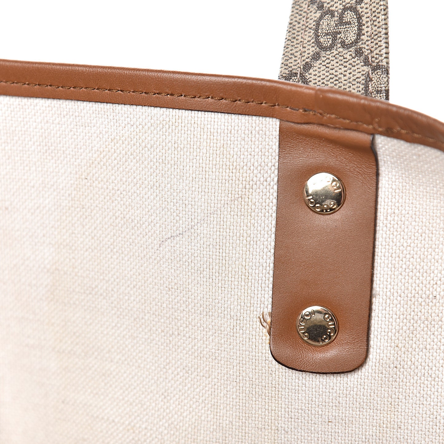 GG Plus Monogram Medium Signature Web Loop Tote Brown