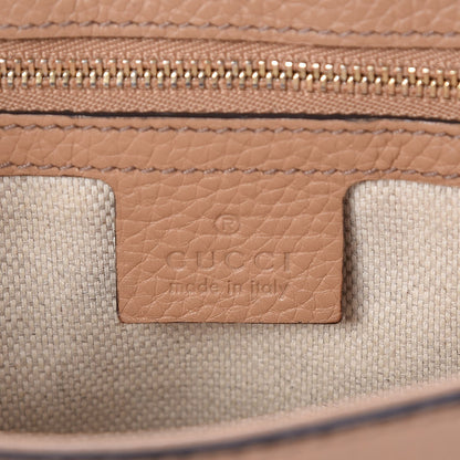 Gucci Pebbled Calfskin Medium Soho Flap Crossbody Camelia 6 of 11