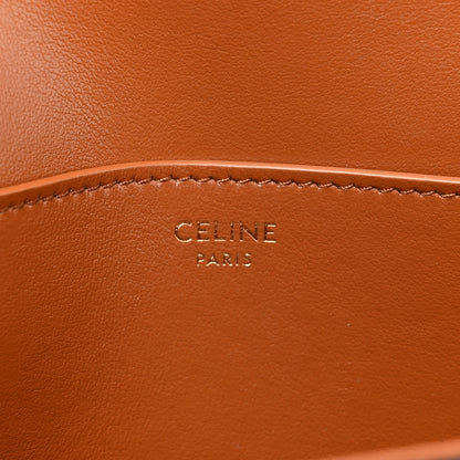 Celine Smooth Calfskin Tabou Clutch On Strap Tan 6 of 10