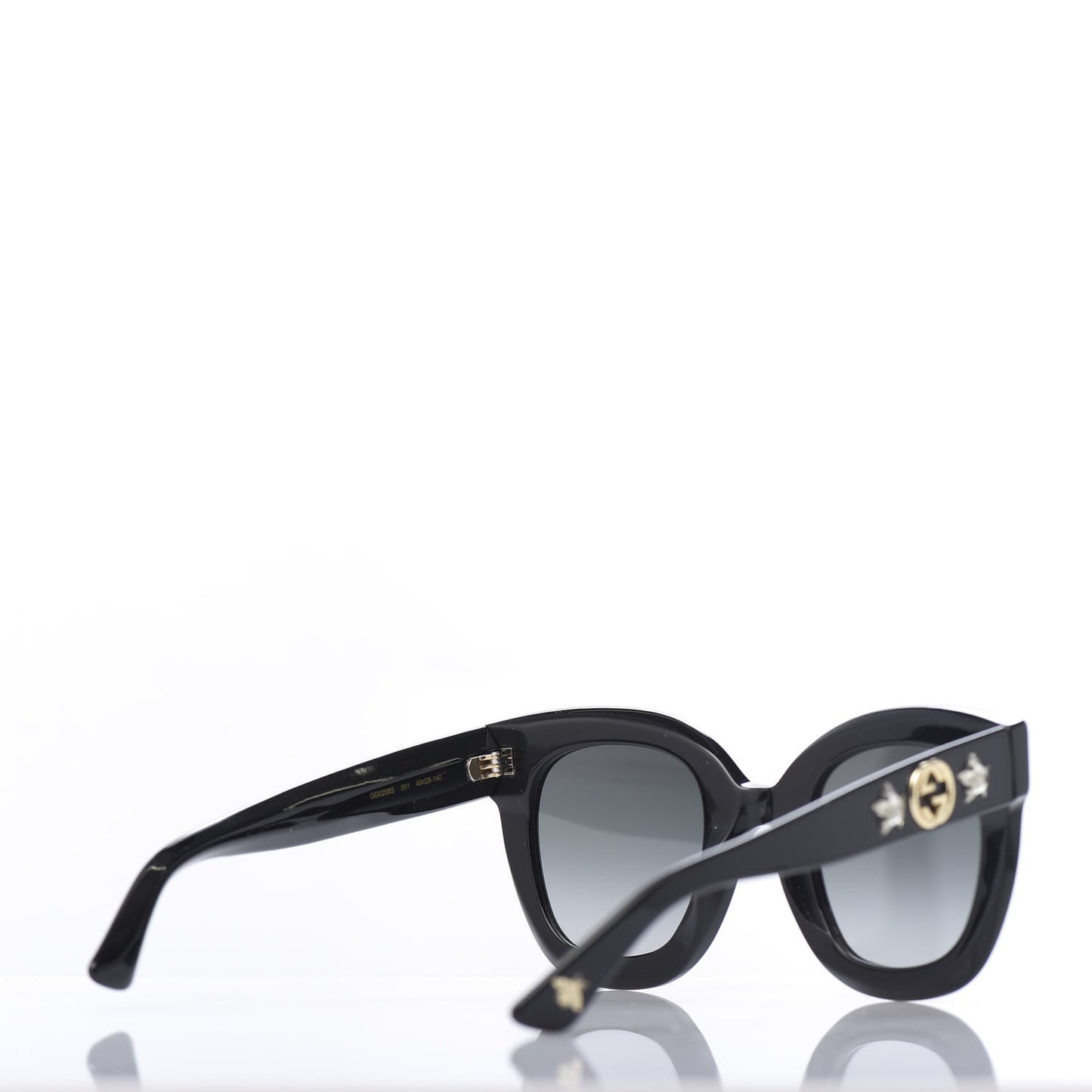 Round Frame Star Sunglasses GG0208S Black