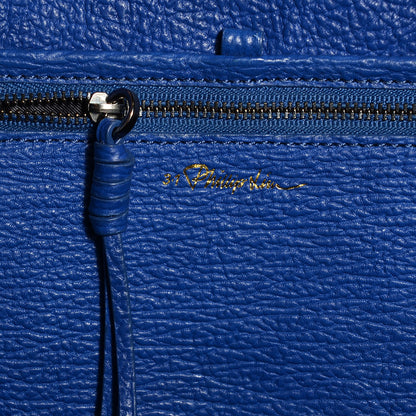 3.1 Phillip Lim 3.1 Textured Calfskin Large Pashli Satchel Cobalt 6 of 12