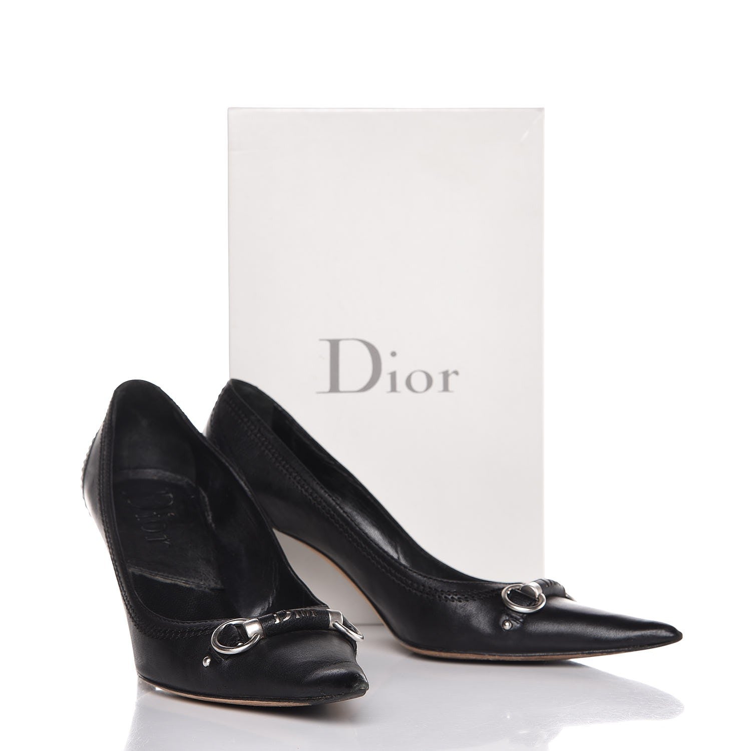 Christian Dior Soft Calfskin My Dior Pumps 38.5 Black 37.5 Black 14 of 14