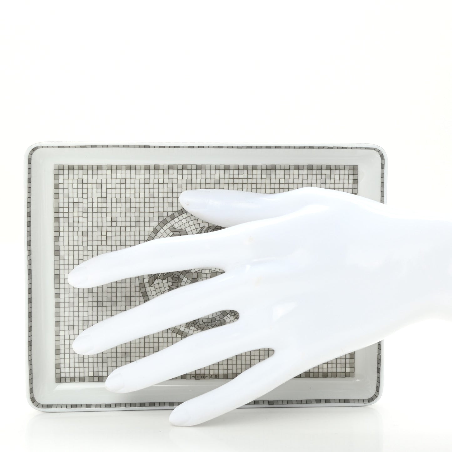 Porcelain Mosaique Au 24 Sushi Plate Platine