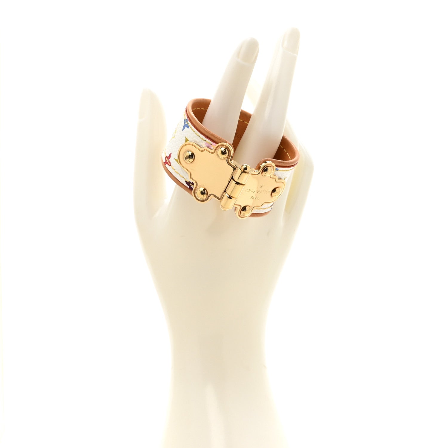 Louis Vuitton Monogram Multicolor Save It Bracelet 17 White 2 of 6