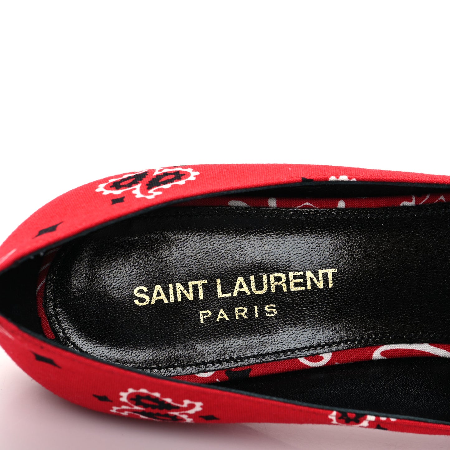 Bandana Charlotte Kitten Heel Pumps 39 Red