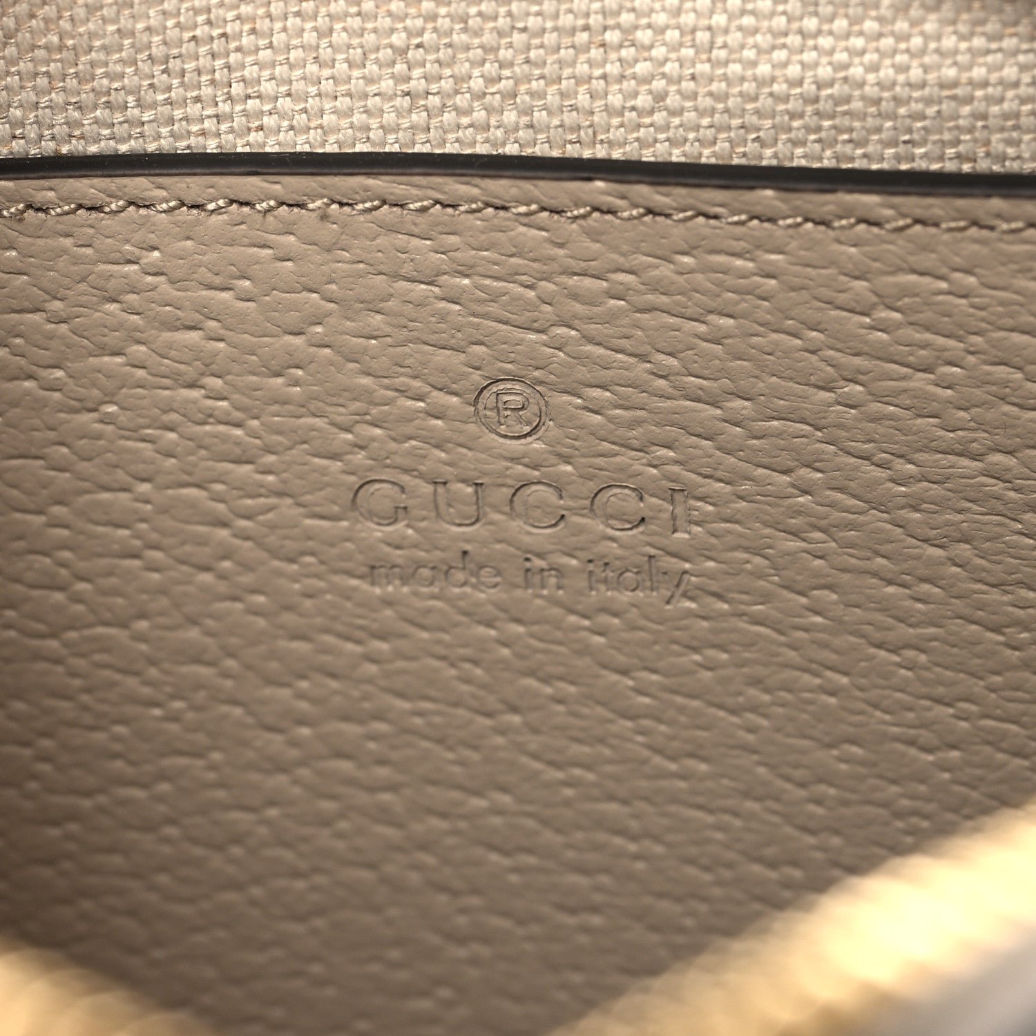 Gucci GG Supreme Monogram Textured Dollar Calfskin Mini Ophidia Shoulder Bag Beige Mystic White Oatmeal 6 of 10