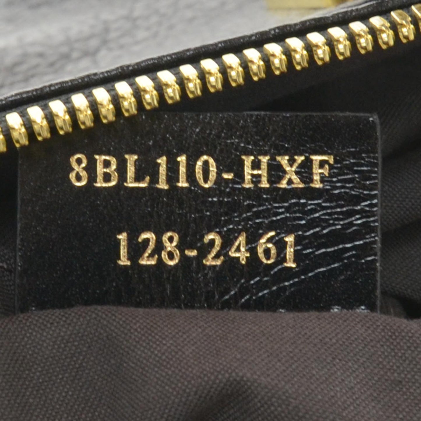 Pebbled Calfskin Large Chameleon Tote Black