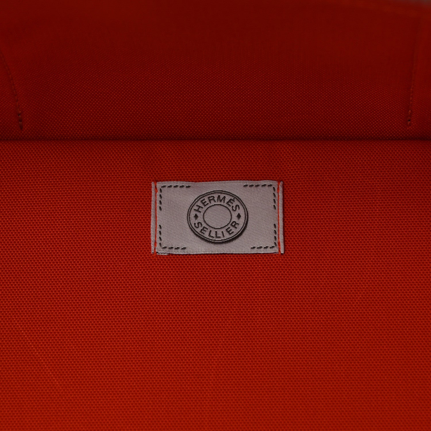 Hermes Polyamide Cotton Carrying Dog Bag Fauve Feu 6 of 13