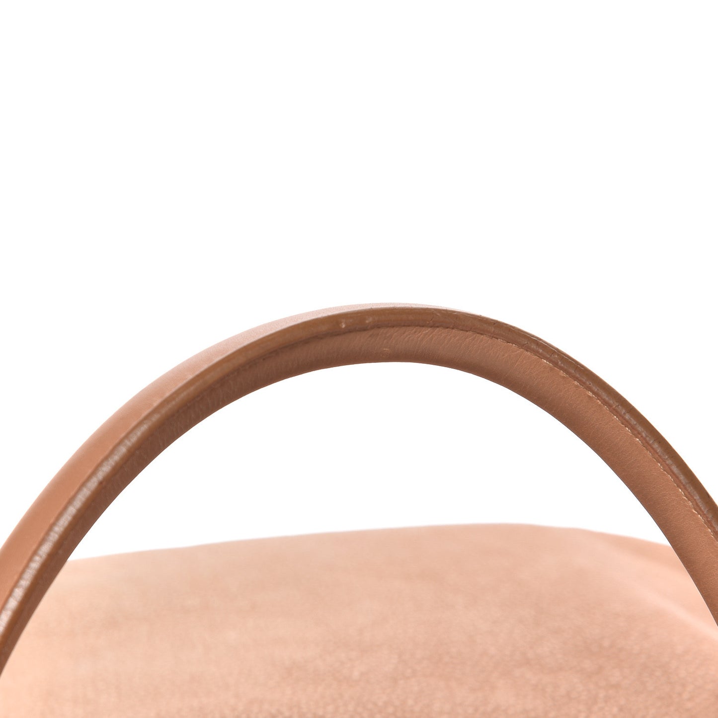 Washed Calfskin Drawstring Tote Beige