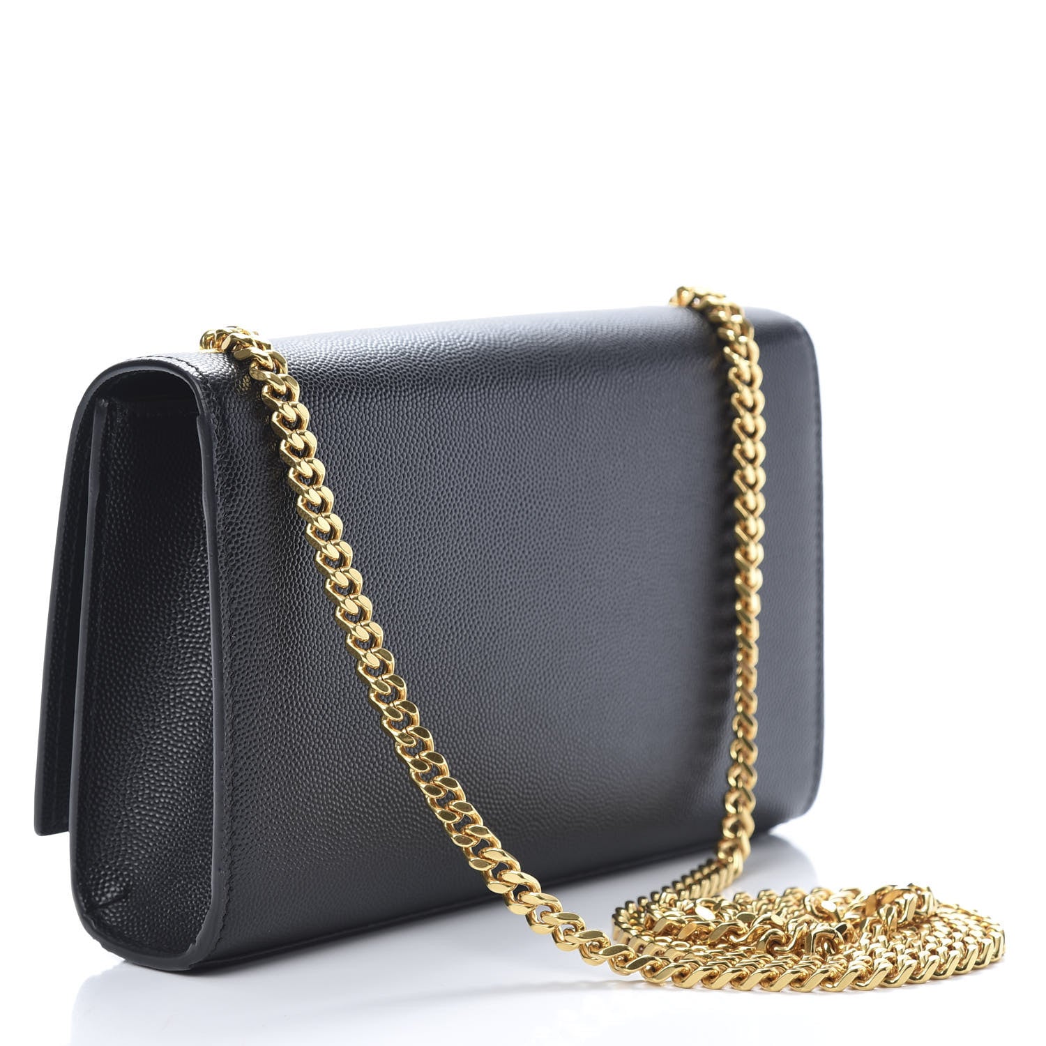 Saint Laurent Grain De Poudre Small Monogram Kate Satchel Black 3 of 10