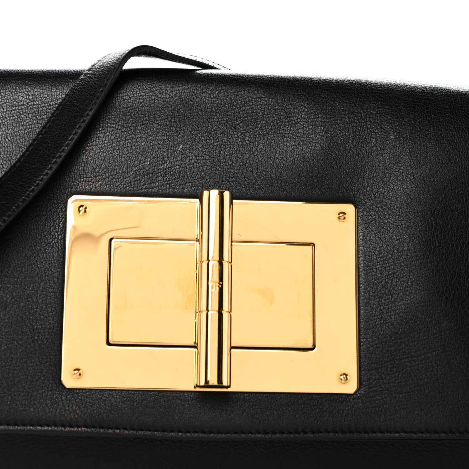 Tom Ford Calfskin Natalia Convertible Clutch Black 7 of 9