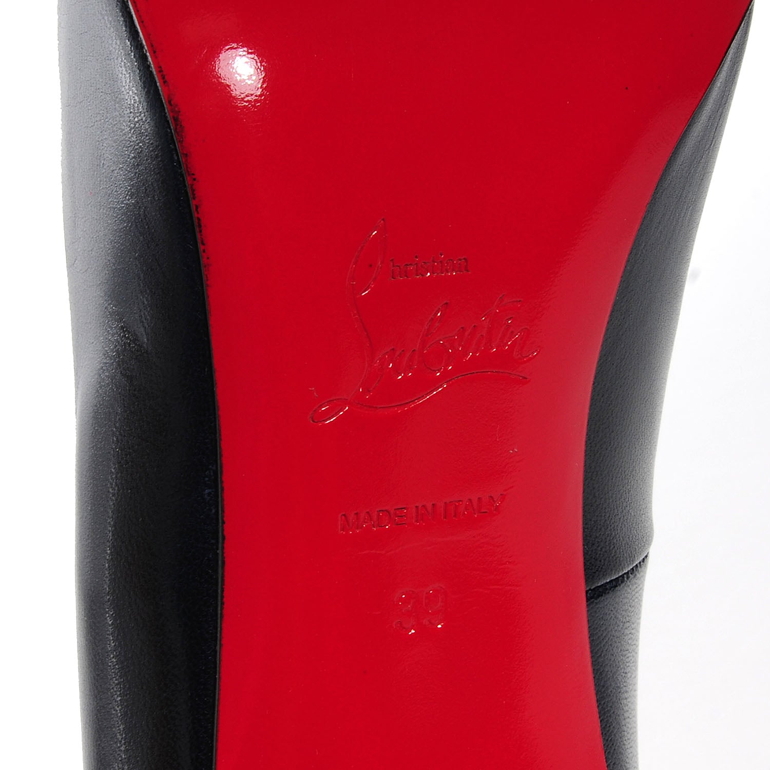 Christian Louboutin Kid Simple 100 Pumps 39 Navy 6 of 7