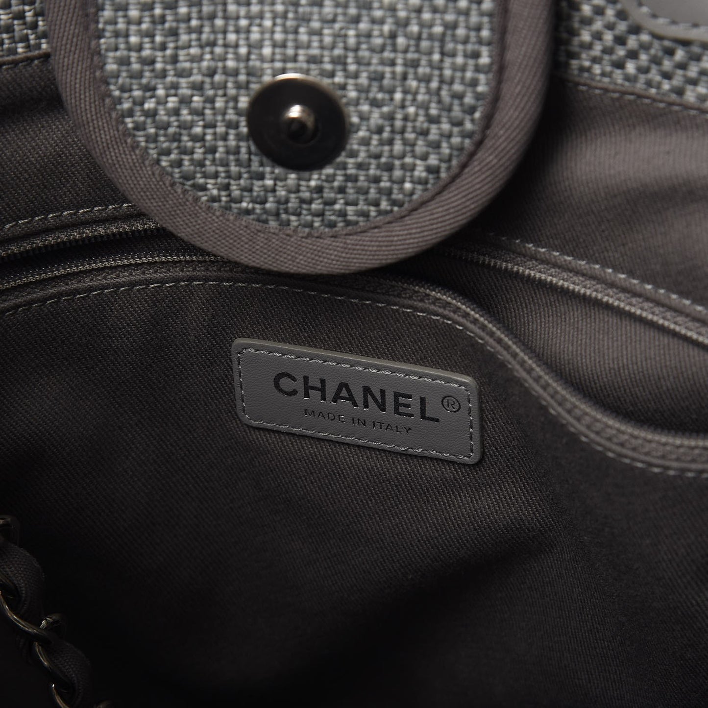 Canvas Large Deauville Tote Grey