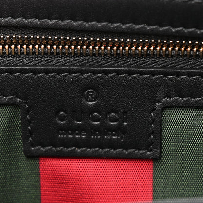 Gucci GG Emblem Monogram Wallet With Strap Beige Ebony Black 5 of 9