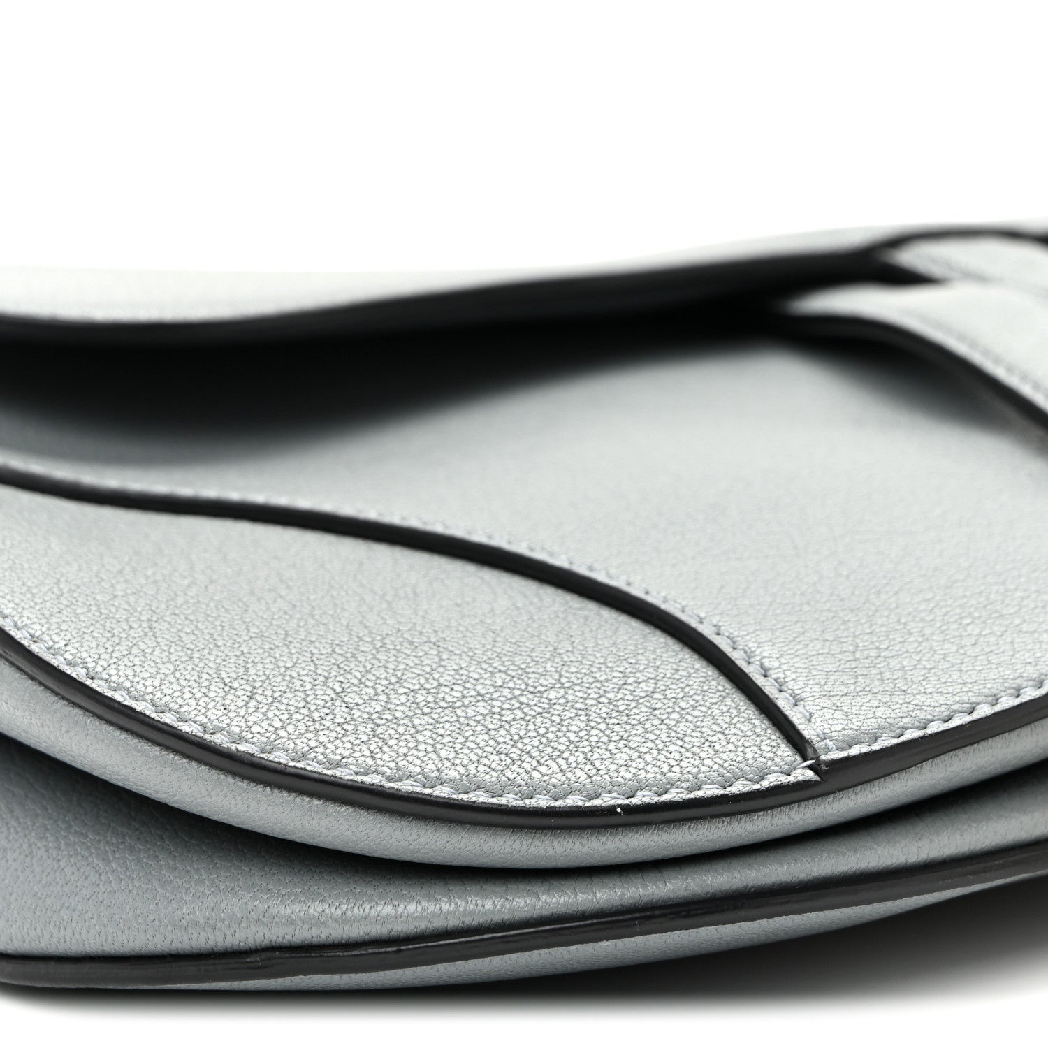 Christian Dior Shiny Goatskin Saddle Bag Cloud Blue 9 of 11