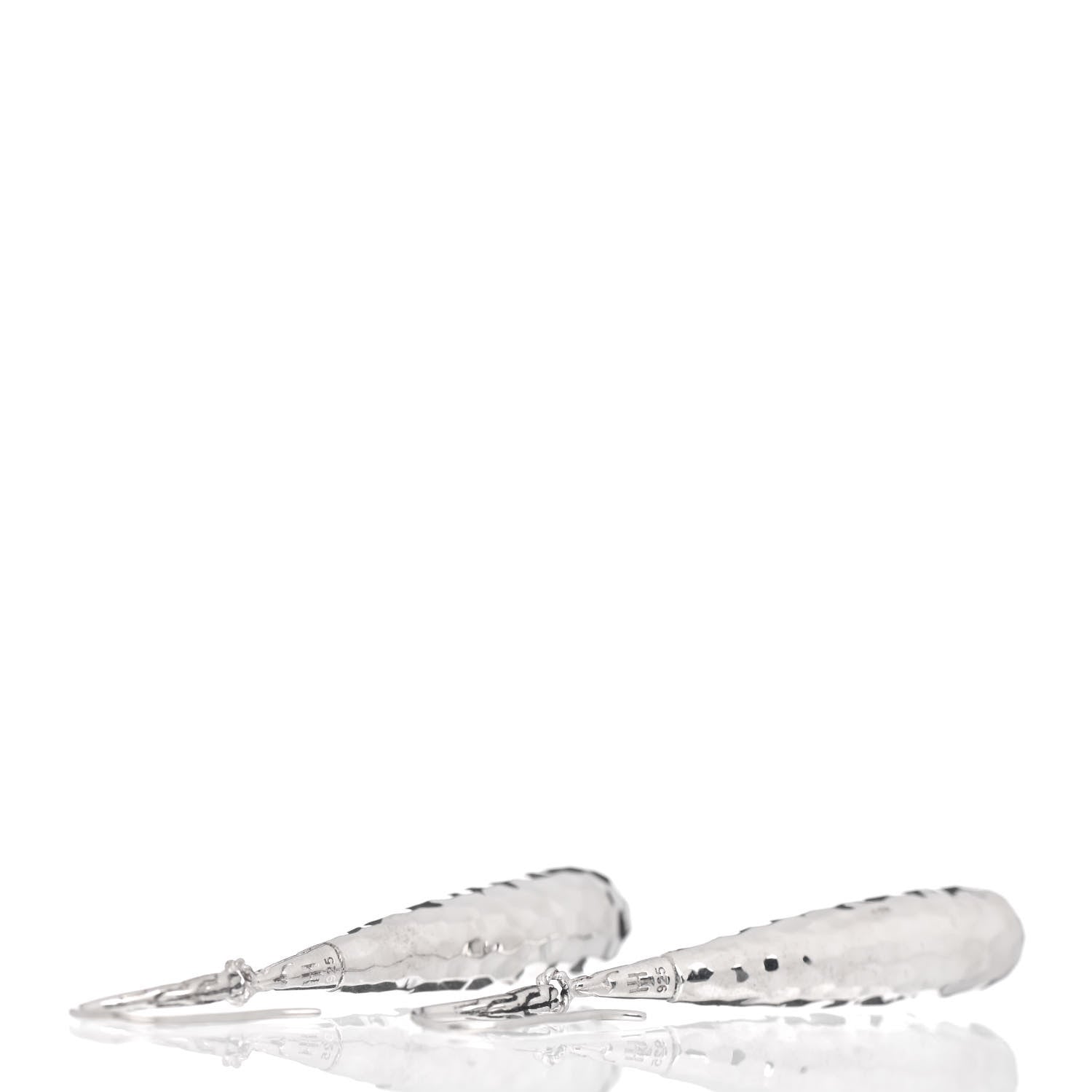 John Hardy Sterling Silver Classic Chain Hammered Drop Earrings 3 of 4