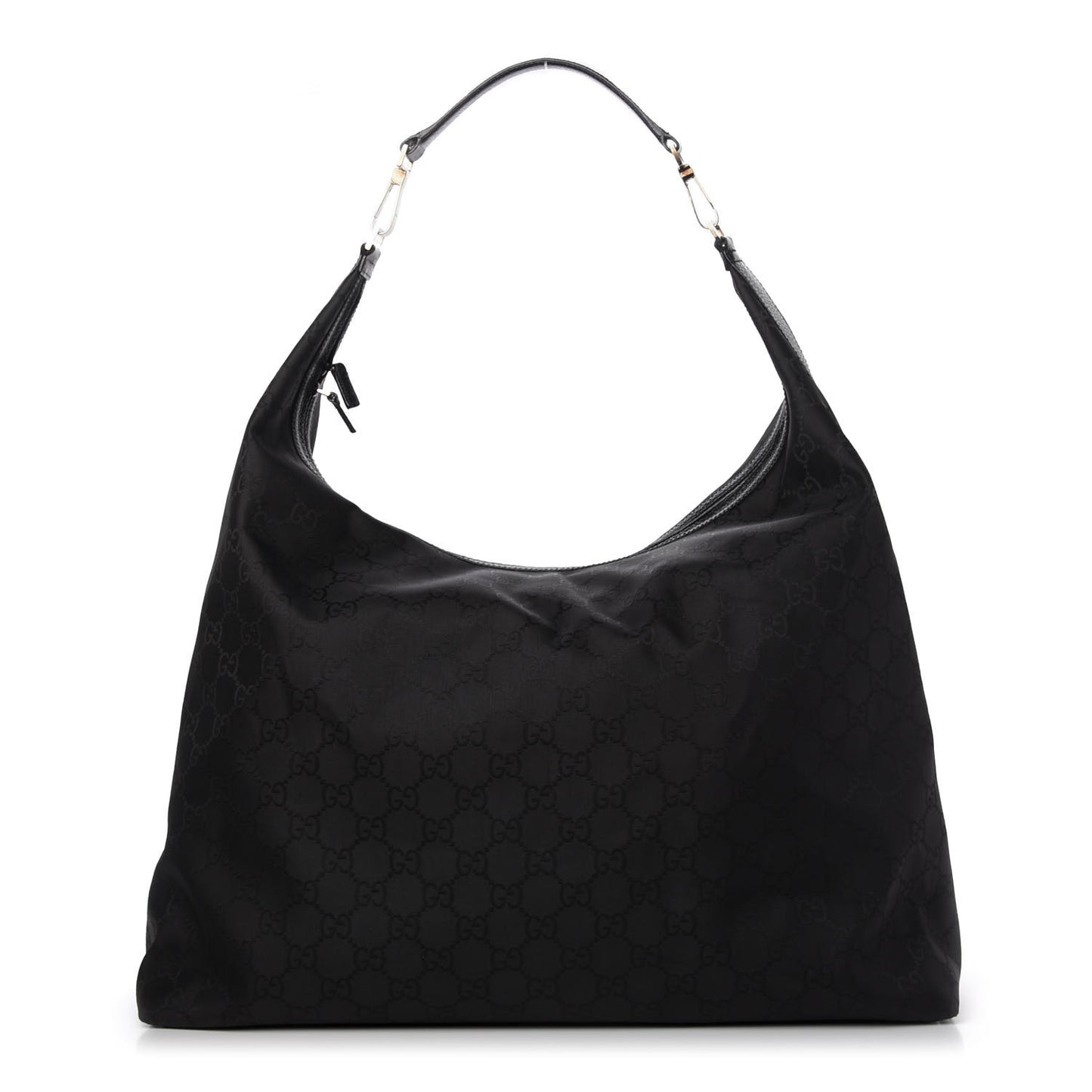 Nylon Monogram Oversized Overnight Bag Black
