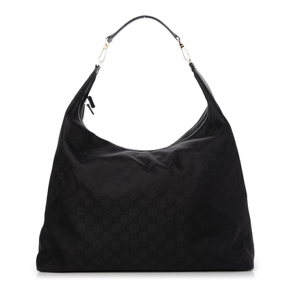 Gucci Nylon Monogram Oversized Overnight Bag Black 1 of 9