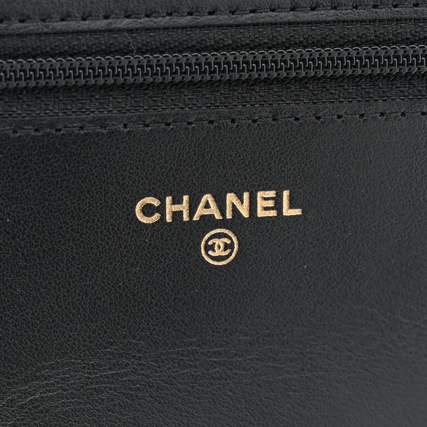 Caviar Quilted Boy Wallet On Chain WOC Black