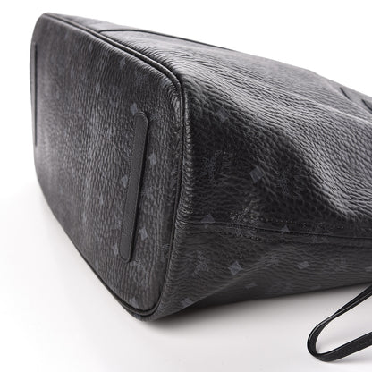 MCM Visetos Large Liz Reversible Shopper Tote Black 16 of 19