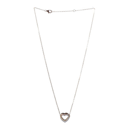 Cartier 18K Pink Yellow White Gold Diamond Trinity Heart Pendant Necklace 3 of 6