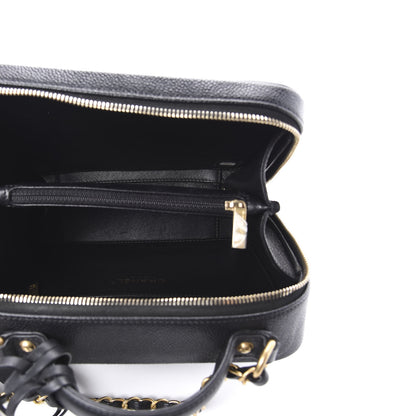 Chanel Caviar Quilted Medium CC Filigree Vanity Case Black 5 of 10