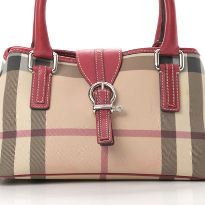 Burberry House Check Top Handle Bag Red 8 of 19