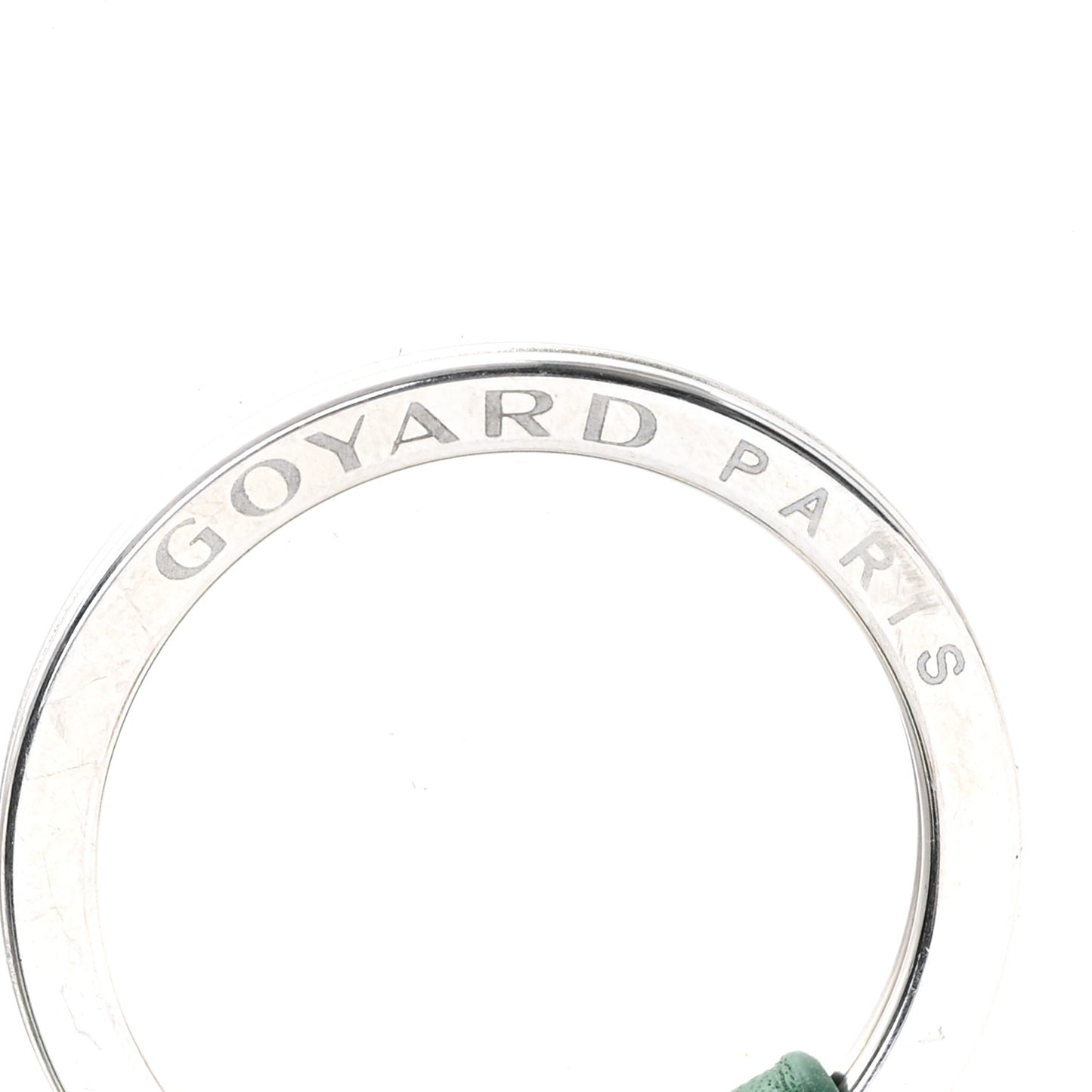 Goyardine Sesame Key Holder Green