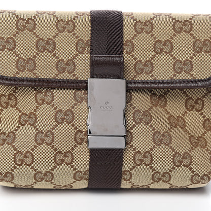 Gucci Monogram Waist Pouch Bag Dark Brown 10 of 10