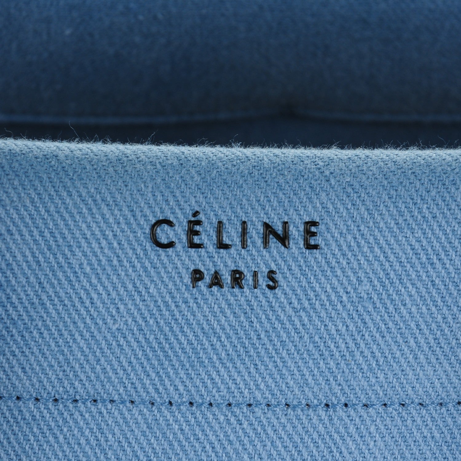 Celine Cotton Canvas Medium Phantom Luggage Blue 6 of 9