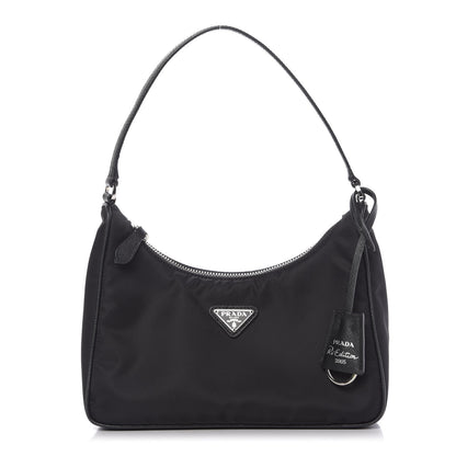 Prada Tessuto Nylon Saffiano Mini Re-Edition 2005 Bag Black 1 of 9
