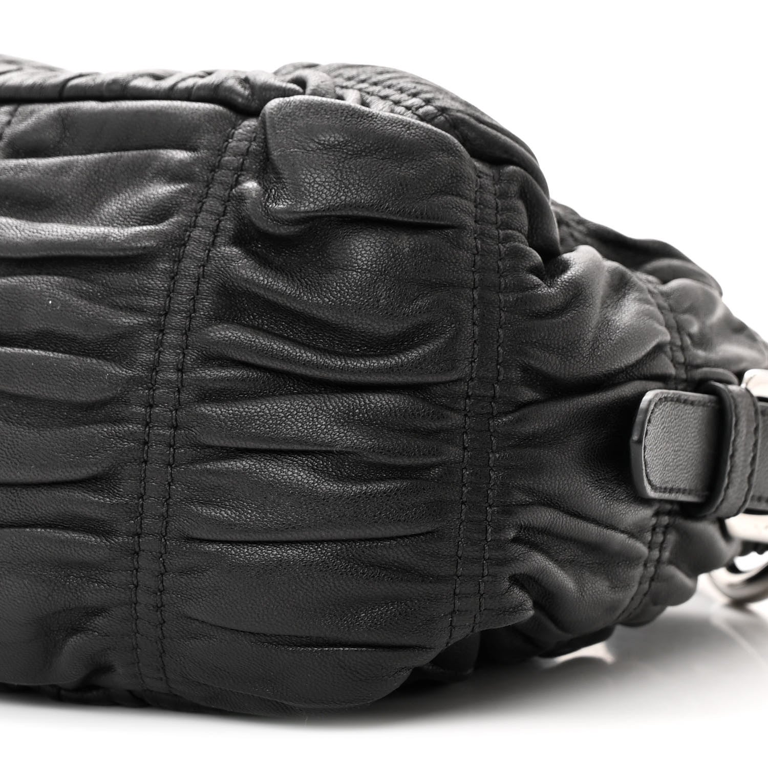 Prada Nappa Gaufre Mini Bag Black 10 of 12