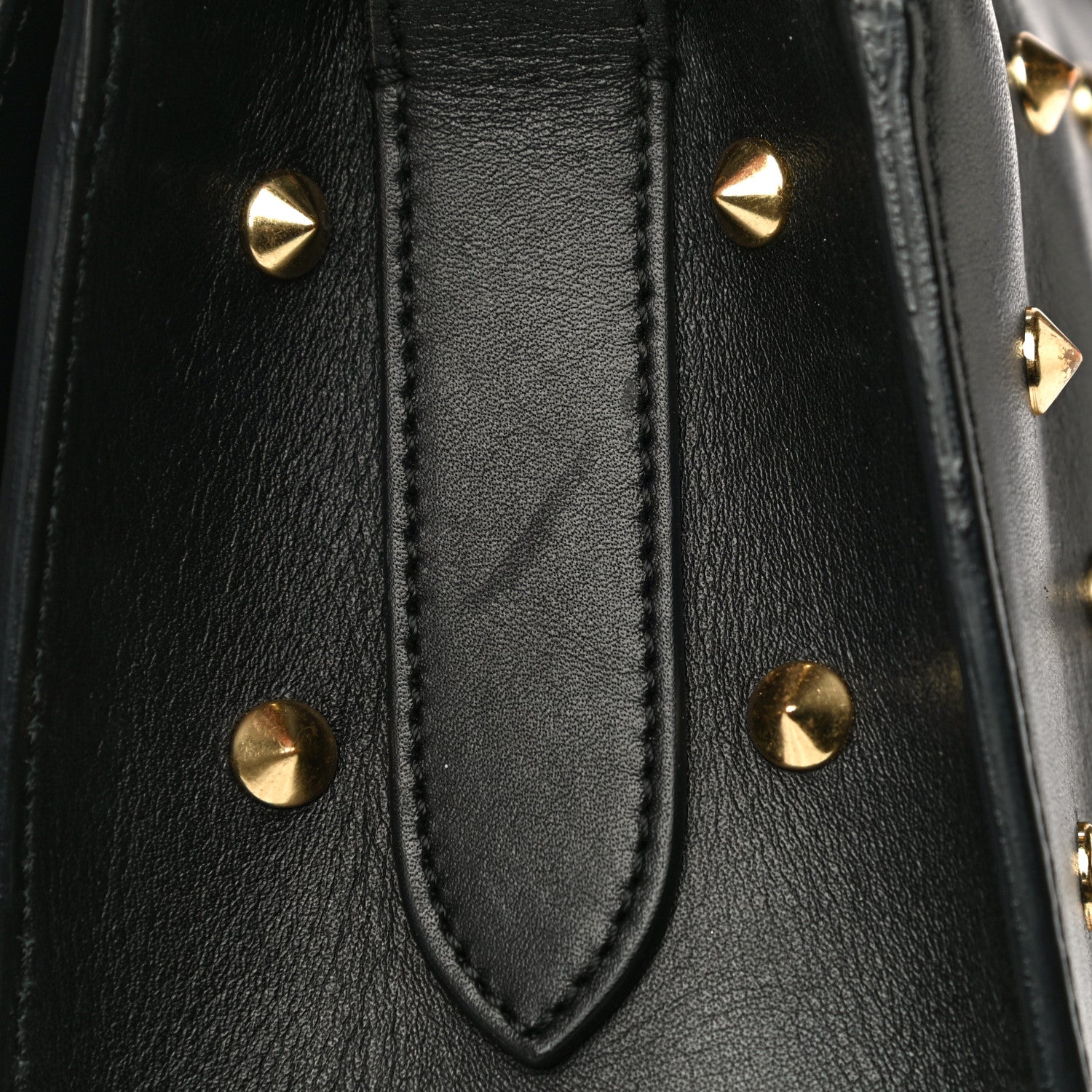 Alexander McQueen Calfskin Studded Small Padlock Crossbody Bag Black 17 of 21