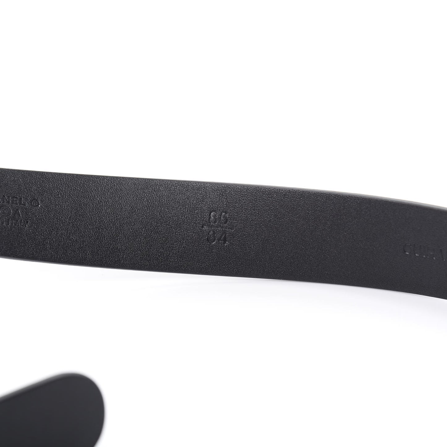 Calfskin Paris Button CC Belt 85 34 Black