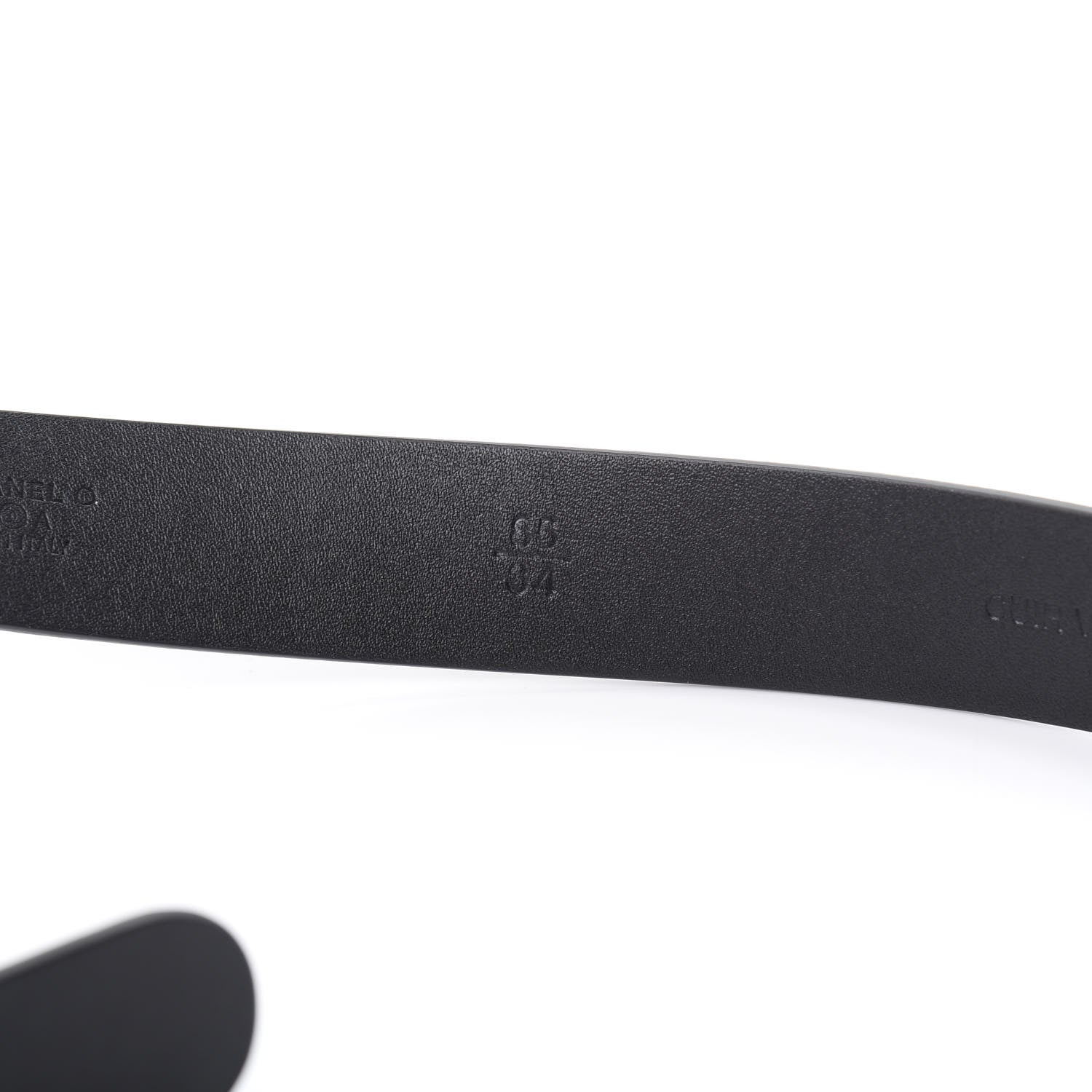 Chanel Calfskin Paris Button CC Belt 85 34 Black 4 of 8