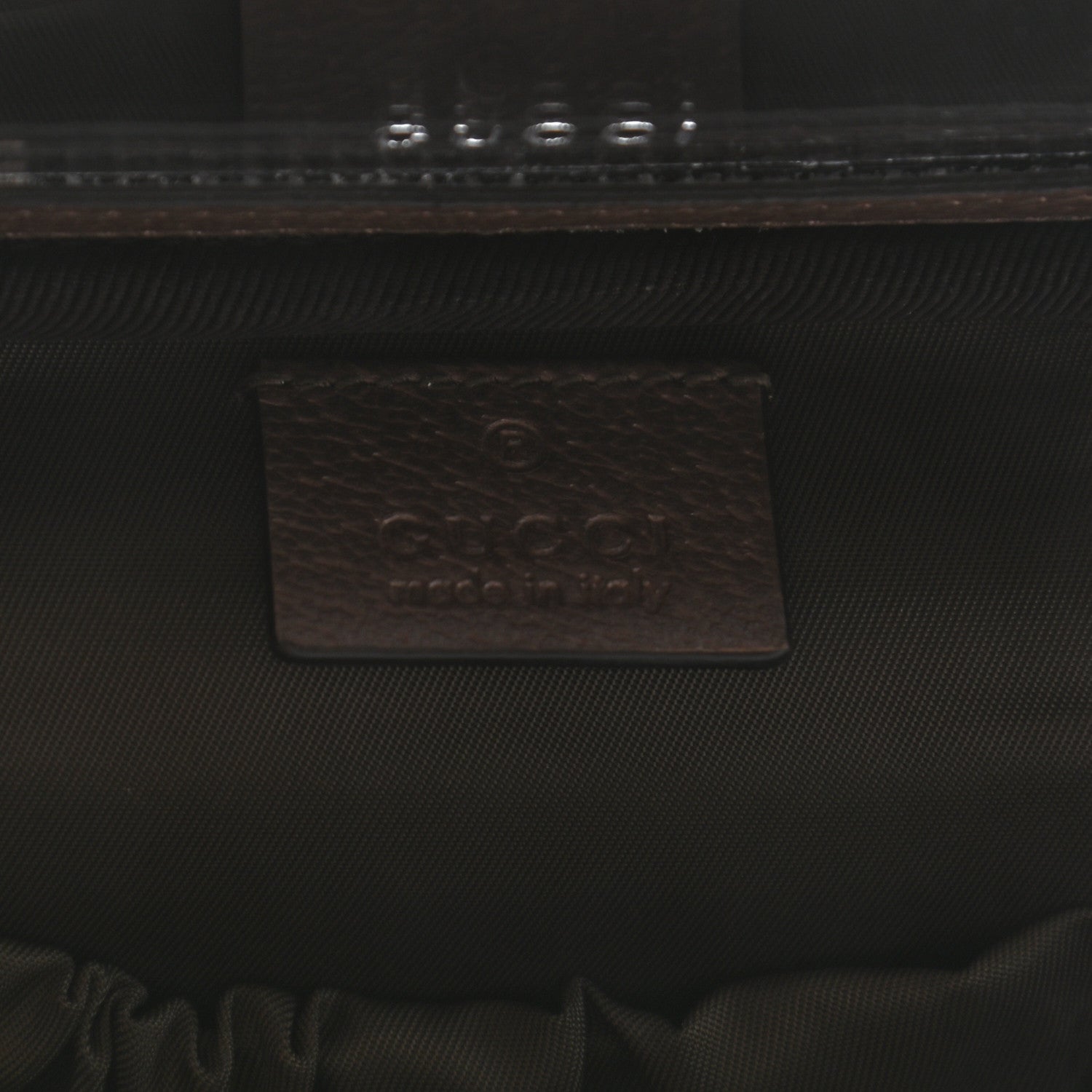Gucci GG Supreme Monogram Textured Calfskin Web Ophidia Vanity Cosmetic Case Beige Ebony New Acero 6 of 8