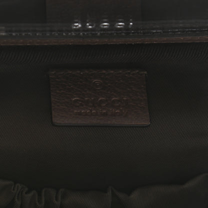 Gucci GG Supreme Monogram Textured Calfskin Web Ophidia Vanity Cosmetic Case Beige Ebony New Acero 6 of 8