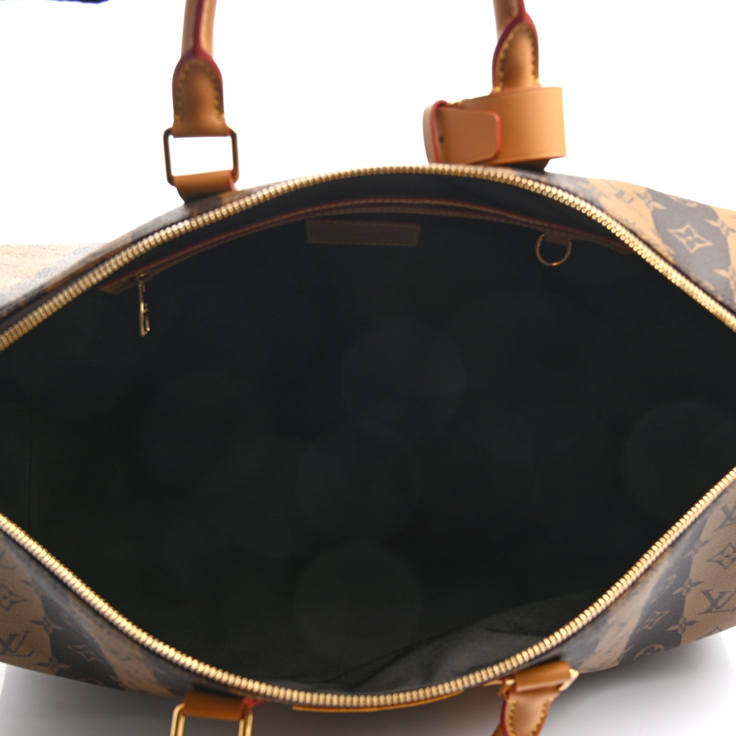 Louis Vuitton X NIGO Reverse Monogram Stripe Keepall Bandouliere 50 Brown 4 of 8