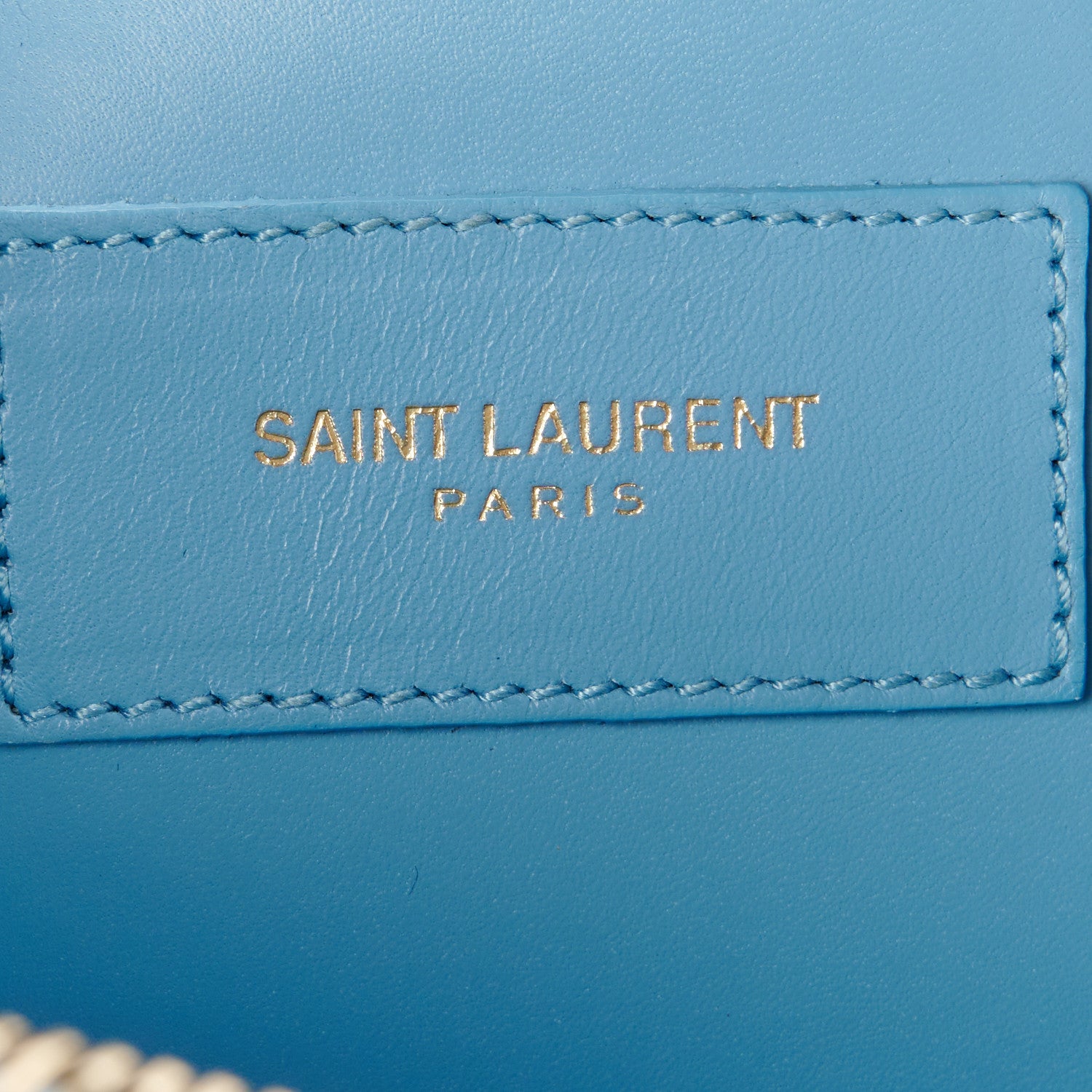 Saint Laurent Calfskin Classic Baby Duffle Light Blue 6 of 11