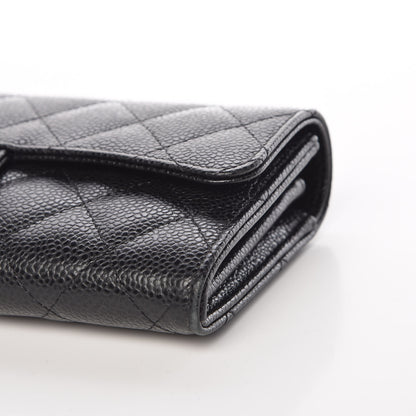 Chanel Caviar Quilted Large Flap Wallet Black 6 of 11