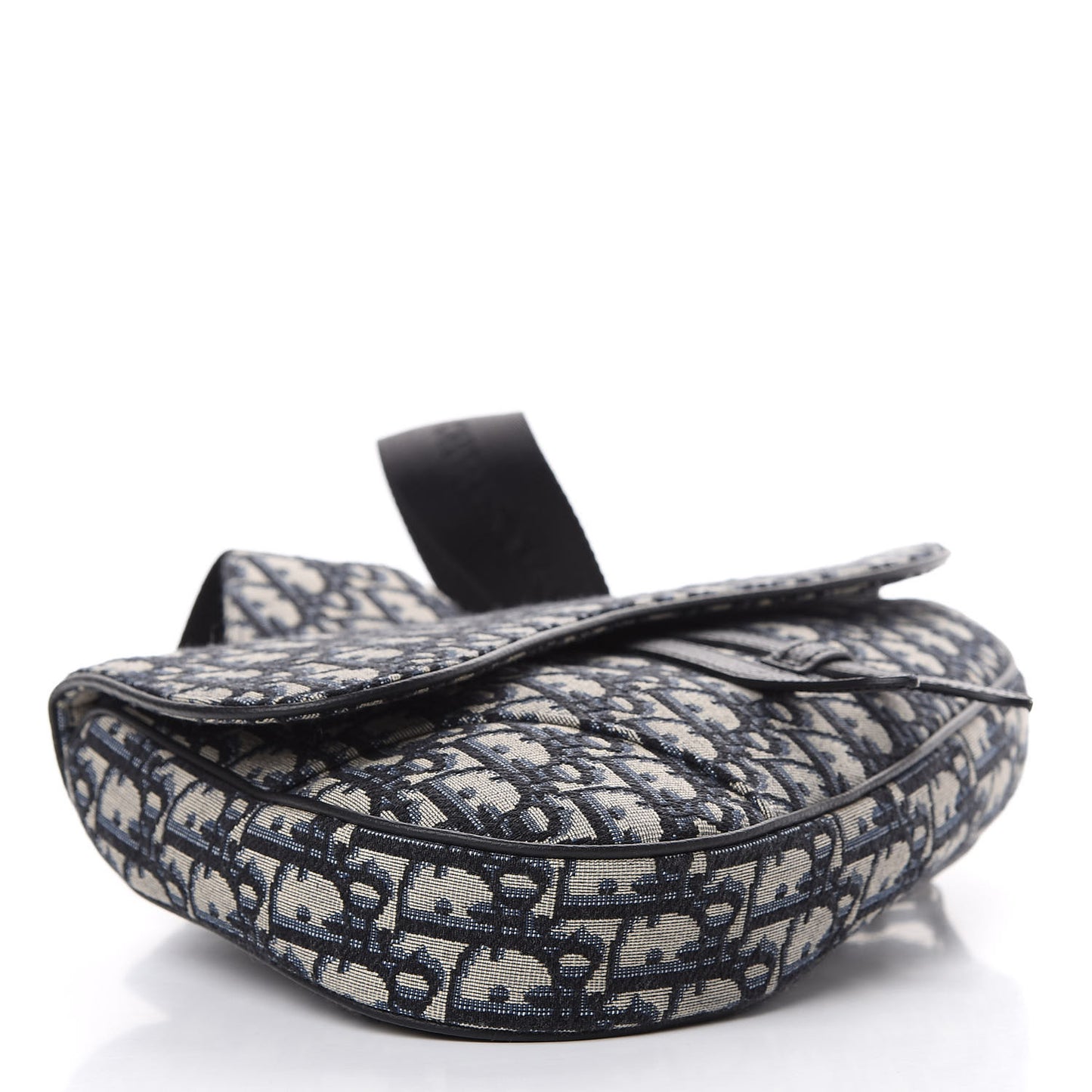 Oblique Mens Saddle Bag Blue