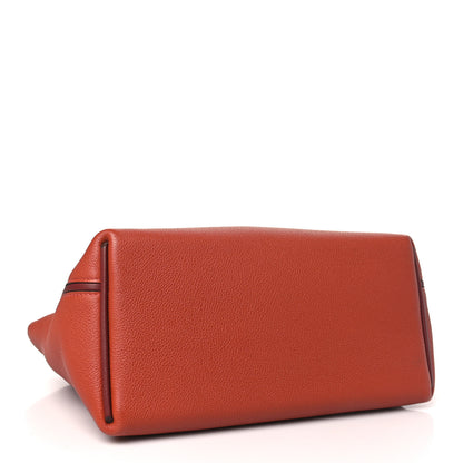 Hermes Evercolor Swift 24/24 29 Brique Rouge H Rouge Piment Bleu Frida 4 of 11