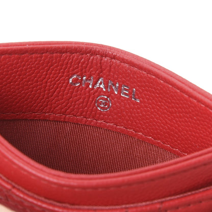 Chanel Caviar Camellia Quilted Card Holder Red 5 of 12