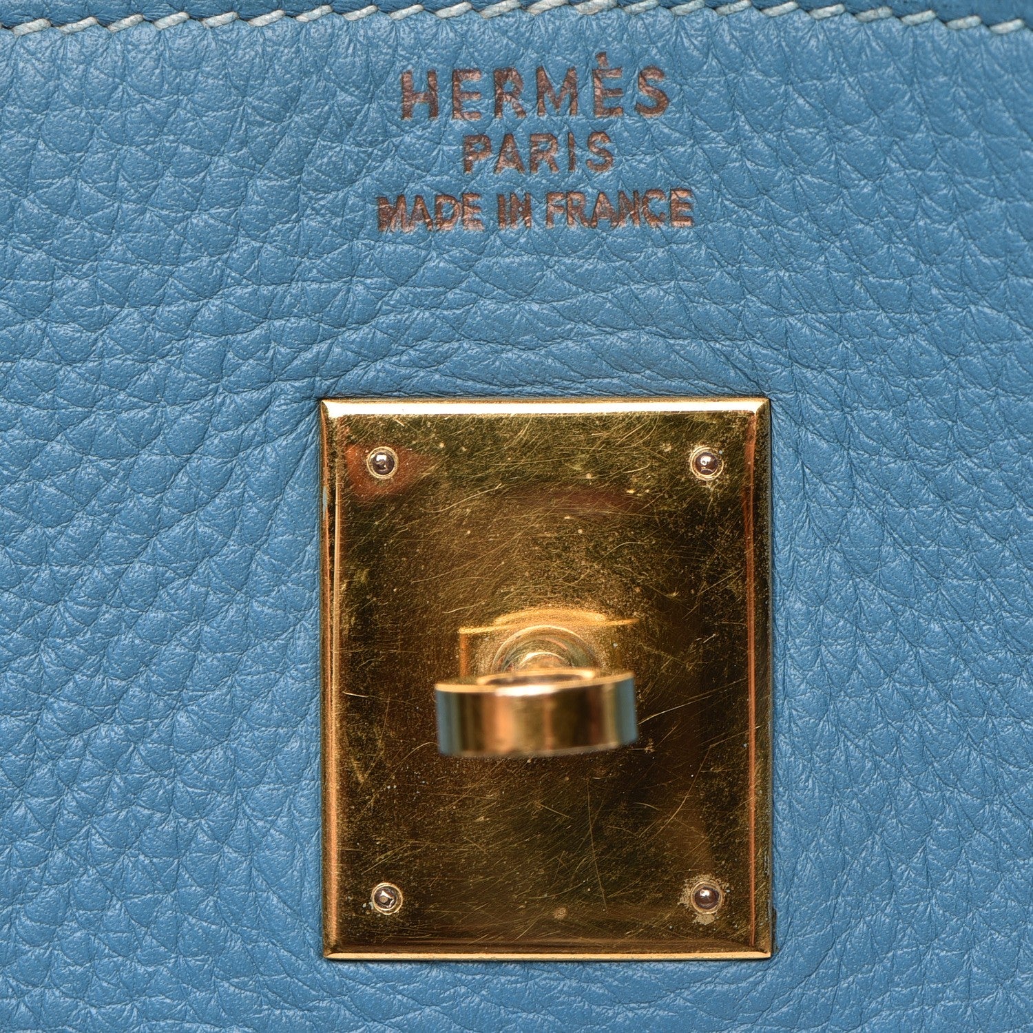 Hermes Togo Birkin 40 Blue Jean 13 of 29