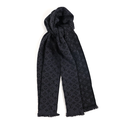 Louis Vuitton Wool Monogram Classic Scarf Charcoal Grey 1 of 3