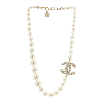 Chanel Graduated Pearl CC Short Necklace Gold 2 of 6