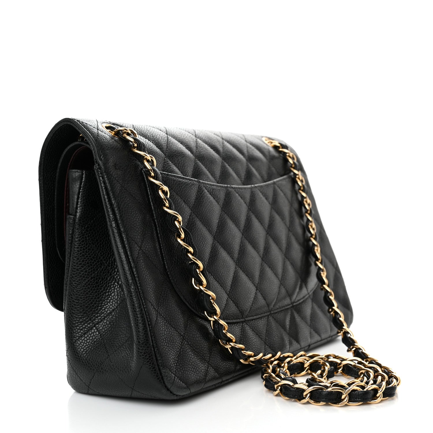 Chanel Caviar Quilted Jumbo Double Flap Black 3 of 18
