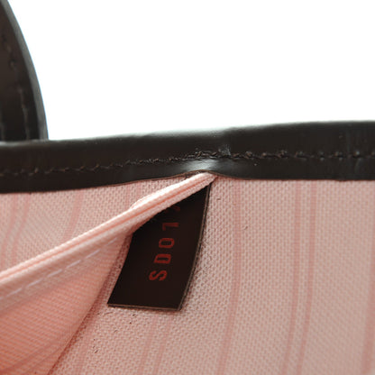 Louis Vuitton Damier Ebene Neo Neverfull MM Rose Ballerine 9 of 10