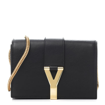 Saint Laurent Calfskin Small Classic Y Satchel Bag Black 1 of 11